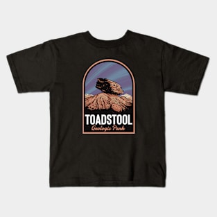 Toadstool Geologic Park Nebraska Kids T-Shirt